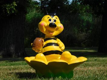 Statue Bee with Flower Box - 50 x 40 cm - Polystone