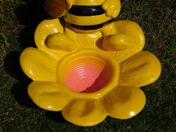 Statue Bee with Flower Box - 50 x 40 cm - Polystone