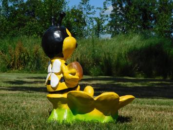 Statue Bee with Flower Box - 50 x 40 cm - Polystone