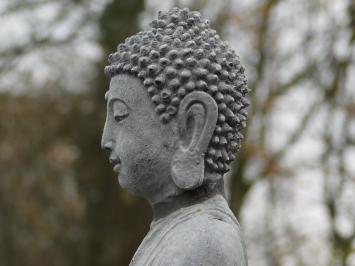 Buddha Statue Grey - 38 cm - Stone