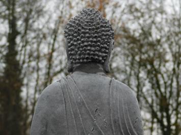 Buddha Statue Grey - 38 cm - Stone