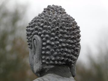 Buddha Statue Grey - 38 cm - Stone
