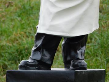 Statue Koch- Bäcker mit Nahmschild - 75 cm - Polystone