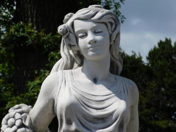 Beeld Dame met Bloemenkrans - 175 cm - Steen