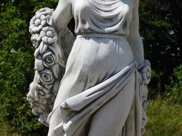 Beeld Dame met Bloemenkrans - 175 cm - Steen