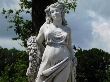Beeld Dame met Bloemenkrans - 175 cm - Steen