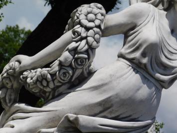 Beeld Dame met Bloemenkrans - 175 cm - Steen