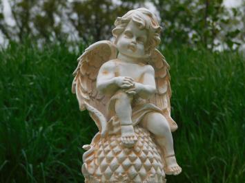 Statue Angel on Sphere - 38 cm - Polystone