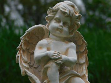 Statue Angel on Sphere - 38 cm - Polystone
