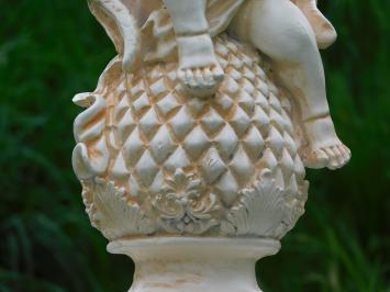 Statue Angel on Sphere - 38 cm - Polystone