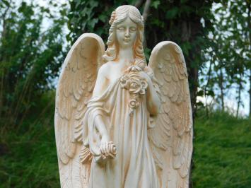 Beeld Engel - 70 x 30 cm - Creme White - Polystone