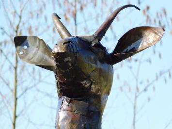 Beeld Geit -107 x 80 cm - Hangemaakt van Metaal