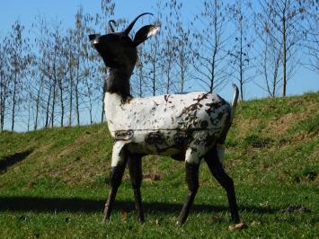 Beeld Geit -107 x 80 cm - Hangemaakt van Metaal