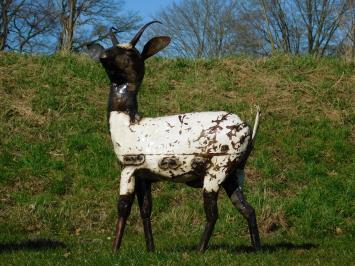 Beeld Geit -107 x 80 cm - Hangemaakt van Metaal