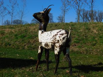 Beeld Geit -107 x 80 cm - Hangemaakt van Metaal
