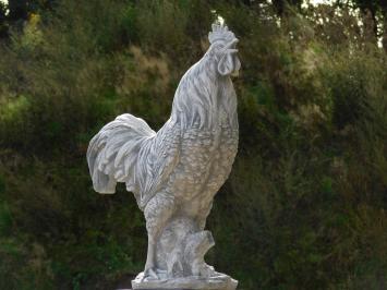 Garden Statue: Rooster XL – 65 cm – Stone
