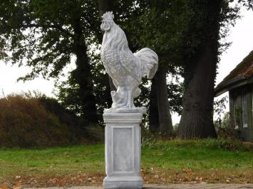 Garden Statue: Rooster XL – 65 cm – Stone