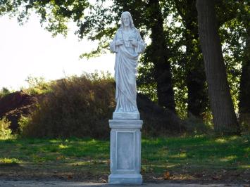 Beeld Jezus Heilig Hart op Sokkel - 127 cm - Klassieke Stenen Set