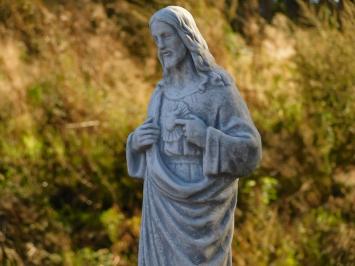 Beeld Jezus Heilig Hart op Sokkel - 127 cm - Klassieke Stenen Set