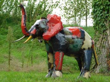 Igor the Elephant - 80 x 100 cm - Colorful Sculpture - African Artwork