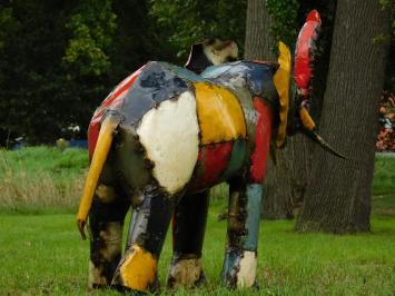 Igor the Elephant - 80 x 100 cm - Colorful Sculpture - African Artwork