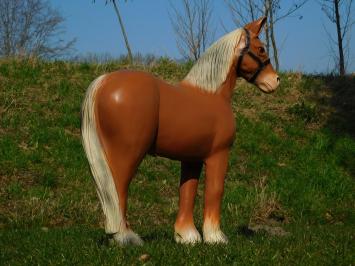 Horse Statue - 75 cm - Brown - Polystone