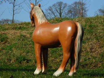 Horse Statue - 75 cm - Brown - Polystone