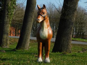 Horse Statue - 75 cm - Brown - Polystone