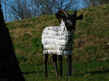 Beeld Schaap - 90 x 95 cm - Handgemaakt van Metaal