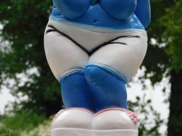 Nackte Schlümpfin XL – 70 cm – Polystone