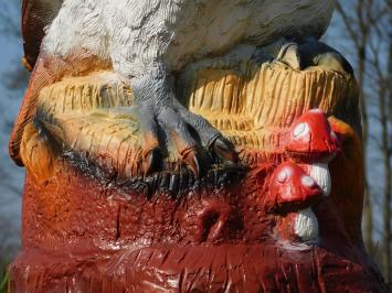 Braune Eule XL - 70 x 40 cm - Polystone