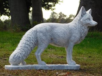Fox Garden Statue - 70 cm - Stone Animal Statue