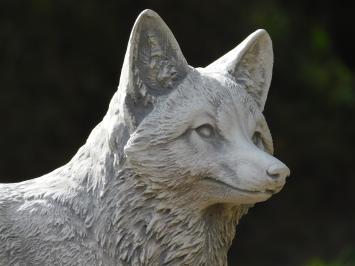 Fox Garden Statue - 70 cm - Stone Animal Statue