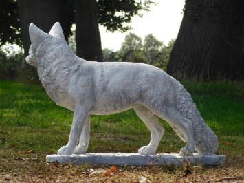Fox Garden Statue - 70 cm - Stone Animal Statue