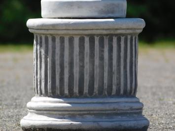 Statue Woman on Round Pedestal - 88 cm - Stone