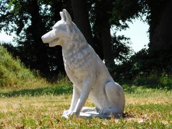 Beeld Wolf XL - 70 x 60 cm - Steen