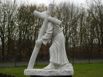 Beeld Jezus met Kruis XL - 70 cm - Polystone
