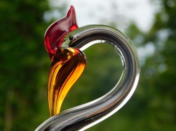 Glazen Beeld Zwaan – Handgemaakt Glasgeblazen Kunstwerk