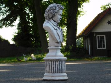 Beethoven on Round Pedestal - 76 cm - Stone