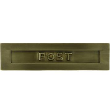 Briefkastenklappe POST - Messing