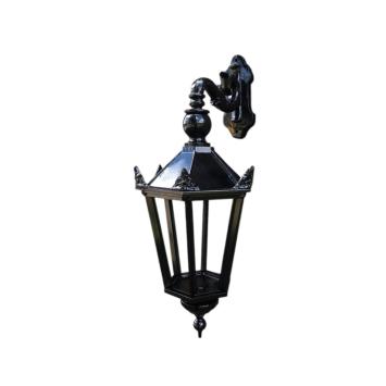 Buitenlamp Winkel - zwart - keramische fitting en glas