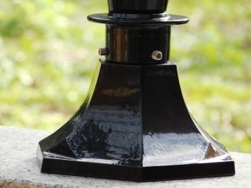 Classic Outdoor Lamp Black - 51 cm - Aluminum - Sleek Lamp Base with Brass Accent on the Shade