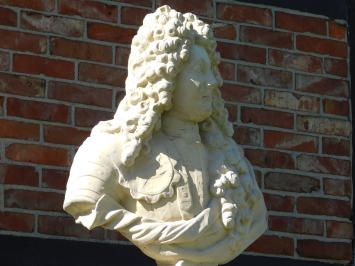 Vintage Bust of Louis XIV on Pedestal - 170 cm - Stone