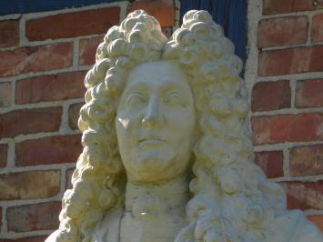 Vintage Bust of Louis XIV on Pedestal - 170 cm - Stone