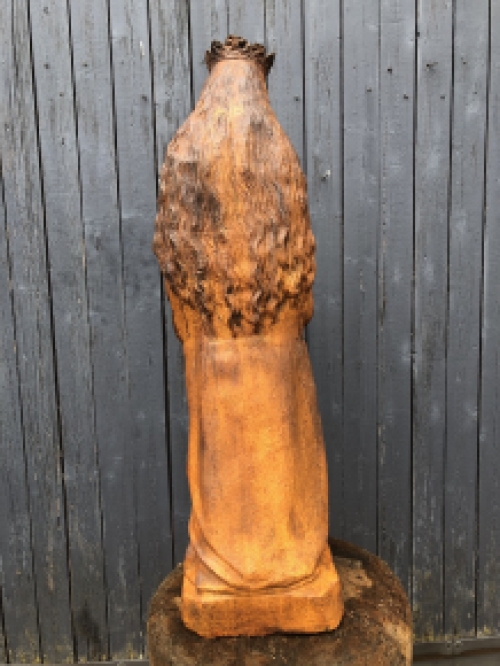 Mother Mary / Mother Mary with Jesus, large cast iron statue, BEAUTIFUL.