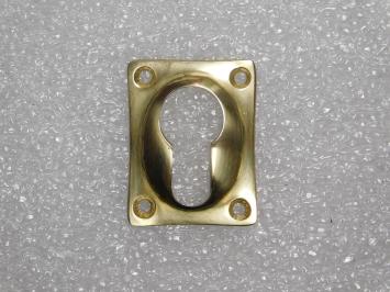 Cylinder Rosette, Rectangular – 47 x 37 mm – Brass