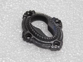 Elegante Schlossrosette – PZ – Dunkel patiniertes Messing