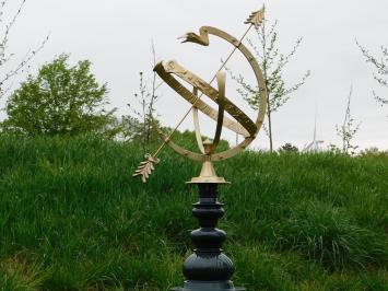 Eenmalig: Demo Model Zonnewijzer - 95 cm - Messing met Alu