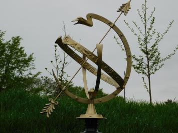 Eenmalig: Demo Model Zonnewijzer - 95 cm - Messing met Alu