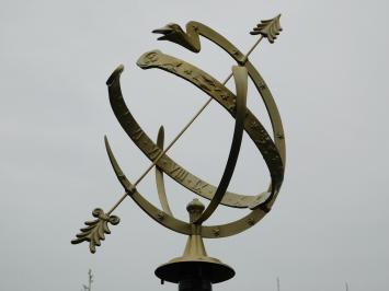 Eenmalig: Demo Model Zonnewijzer - 95 cm - Messing met Alu